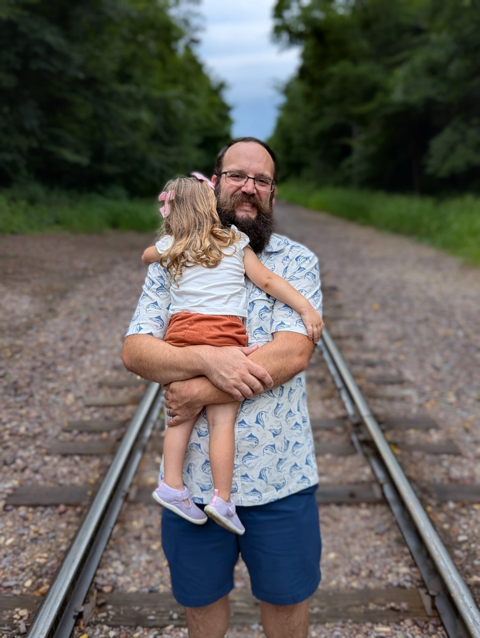 Britton Hornberger with daughter
