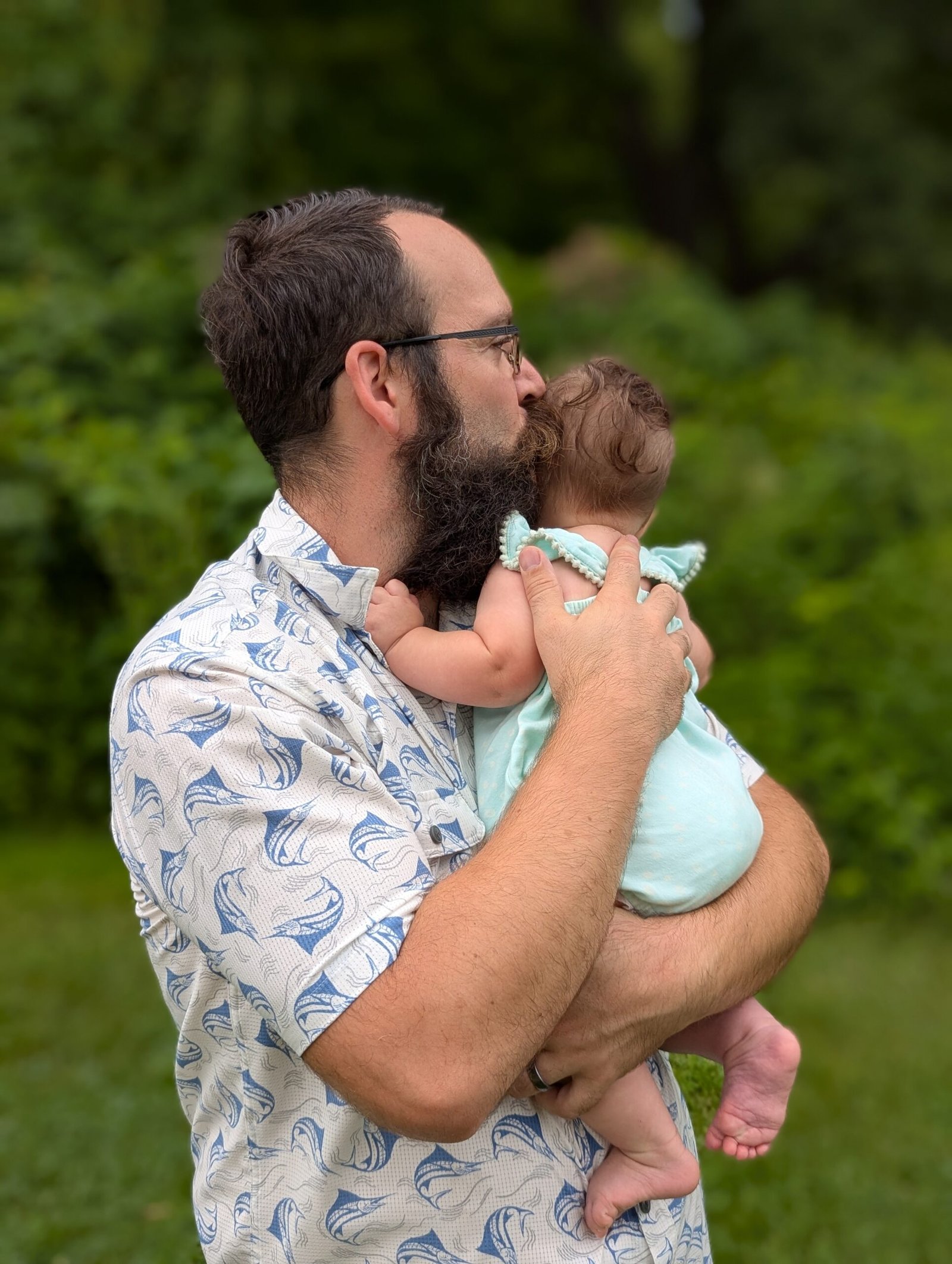 Britton Hornberger with daughter